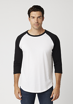 MC1190 Cotton Heritage Unisex 3/4 Sleeve Baseball Tee