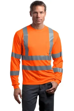 CS409 CornerStone - ANSI 107 Class 3 Long Sleeve Snag-Resistant Reflective T-Shirt.