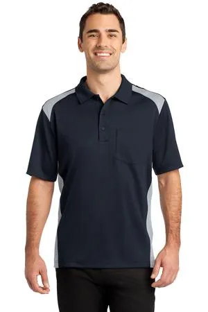 CS416 CornerStone Select Snag-Proof Two Way Colorblock Pocket Polo.