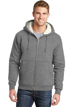 CS625 CornerStone Heavyweight Sherpa-Lined Hooded Fleece Jacket.