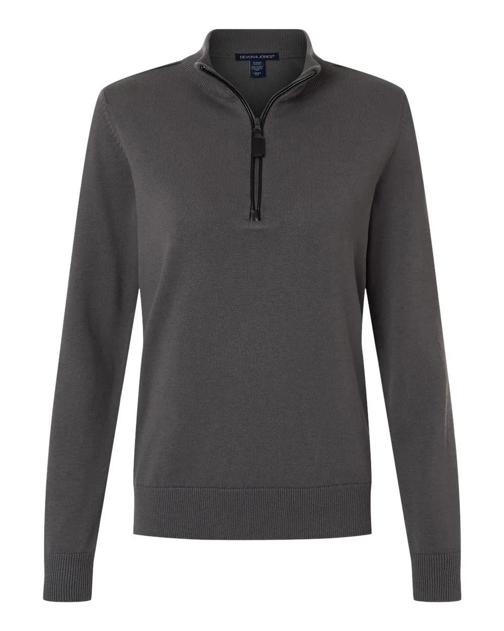 DG446W Devon & Jones Womens New Classics Quarter-Zip Sweater