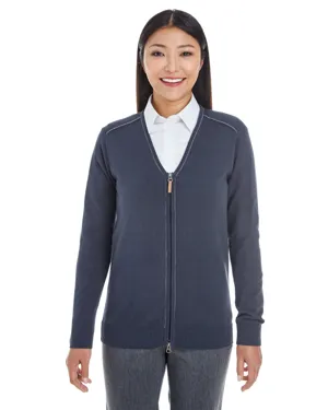 DG478W Devon & Jones Ladies Manchester Fully-Fashioned Full-Zip Cardigan Sweater