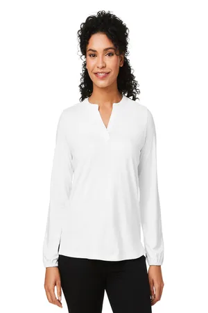 DP122W Devon & Jones Ladies Raleigh Half-Placket Knit Top