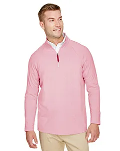 DG480 Devon & Jones CrownLux Performance Mens Clubhouse Micro-Stripe Quarter-Zip