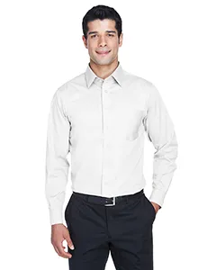 DG530 Devon & Jones Mens Crown Woven Collection Solid Stretch Twill
