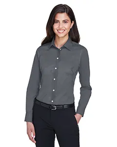 DG530W Devon & Jones Ladies Crown Woven Collection Solid Stretch Twill