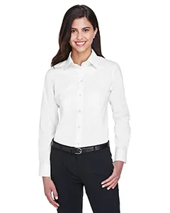 DG530W Devon & Jones Ladies Crown Woven Collection Solid Stretch Twill
