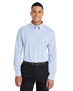 DG540 Devon & Jones CrownLux Performance Mens Micro Windowpane Shirt