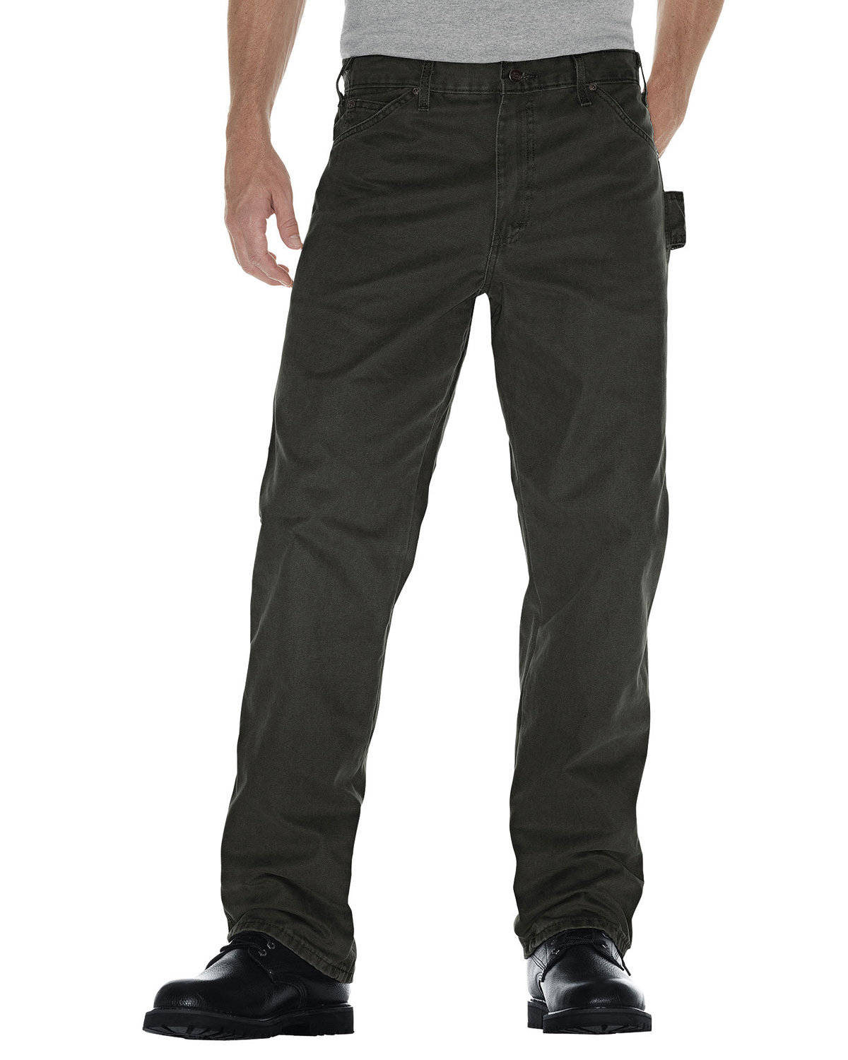 DU336R Dickies Mens Relaxed Fit Straight-Leg Carpenter Duck Pant