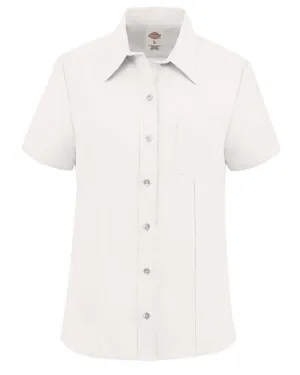 S254 Dickies Womens Short Sleeve Stretch Oxford Shirt