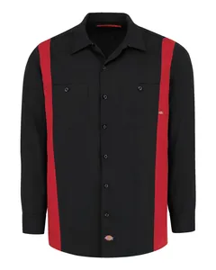 5524L Dickies Industrial Colorblocked Long Sleeve Shirt - Long Sizes