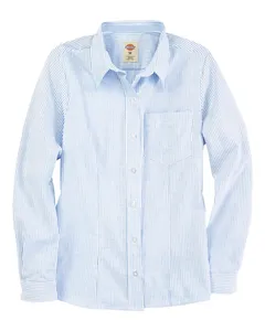 L254 Dickies Womens Oxford Long Sleeve Shirt L254 Dickies Womens Oxford Long Sleeve Shirt