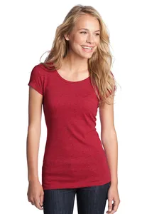 DT270 District  - Juniors Textured Girly Crew Tee.