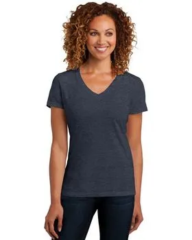 DM1190L District Womens Perfect Blend V-Neck Tee.