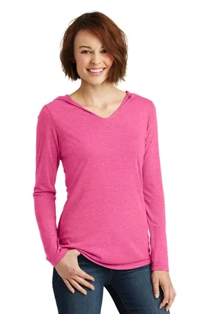 DM139L District Womens Perfect Tri Long Sleeve Hoodie. DM139L District Womens Perfect Tri Long Sleeve Hoodie.
