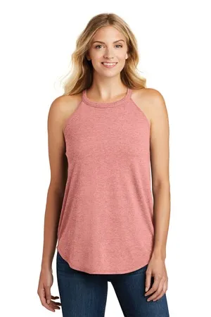 DT137L District Womens Perfect Tri Rocker Tank.