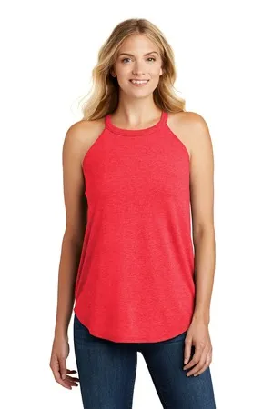 DT137L District Womens Perfect Tri Rocker Tank.