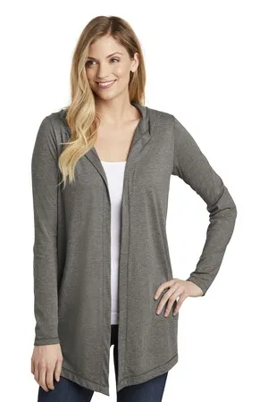 DT156 District Womens Perfect Tri Hooded Cardigan.