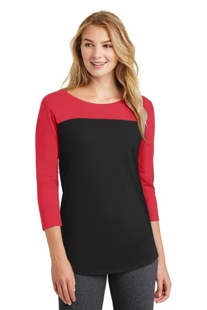 DT2700 District Womens Rally 3/4-Sleeve Tee.