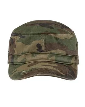 DT605 District Distressed Military Hat.