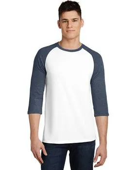 DT6210 District Very Important Tee 3/4-Sleeve Raglan.
