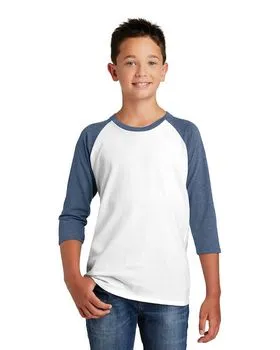 DT6210Y District Youth Very Important Tee 3/4-Sleeve .