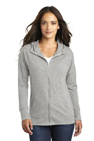 DT665 District Womens Medal Full-Zip Hoodie.
