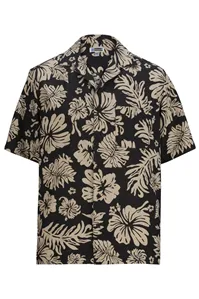 1036 Edwards HIBISCUS 2-COLOR CAMP SHIRT