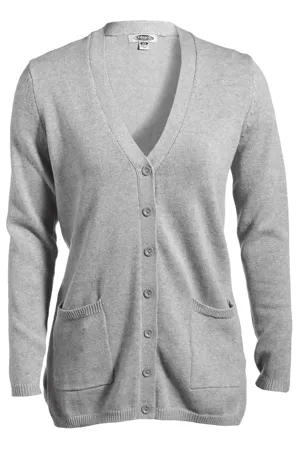 119 Edwards LADIES V-NECK LONG CARDIGAN SWEATER