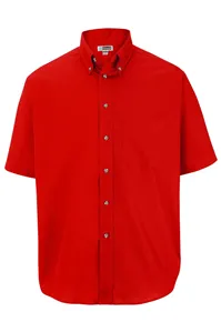 1230 Edwards MENS EASY CARE SHORT SLEEVE POPLIN SHIRT