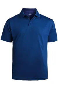 1580 Edwards Men's Performance Flat-Knit Short Sleeve Polo Shirt