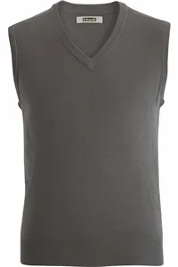 4065 Edwards V NECK VEST INTERLOCK ACRYLIC