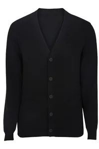4080 Edwards V-NECK COTTON BLEND CARDIGAN-2POCKETS