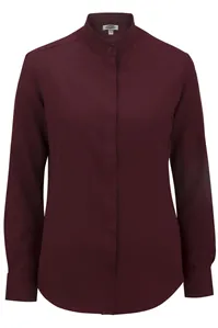 5392 Edwards LADIES BATISTE BANDED COLLAR SHIRT