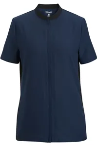 7292 Edwards LADIES ESSENTIAL SOFT-STRETCH FULL-ZIP POLY TUNIC