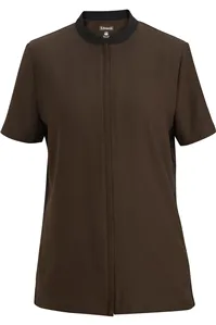 7292 Edwards LADIES ESSENTIAL SOFT-STRETCH FULL-ZIP POLY TUNIC