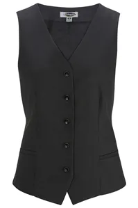 7526 Edwards LADIES SYNERGY WASHABLE HIGH-BUTTON VEST
