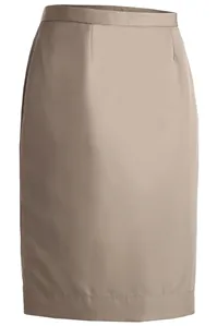 9732 Edwards LADIES MICROFIBER STRAIGHT SKIRT