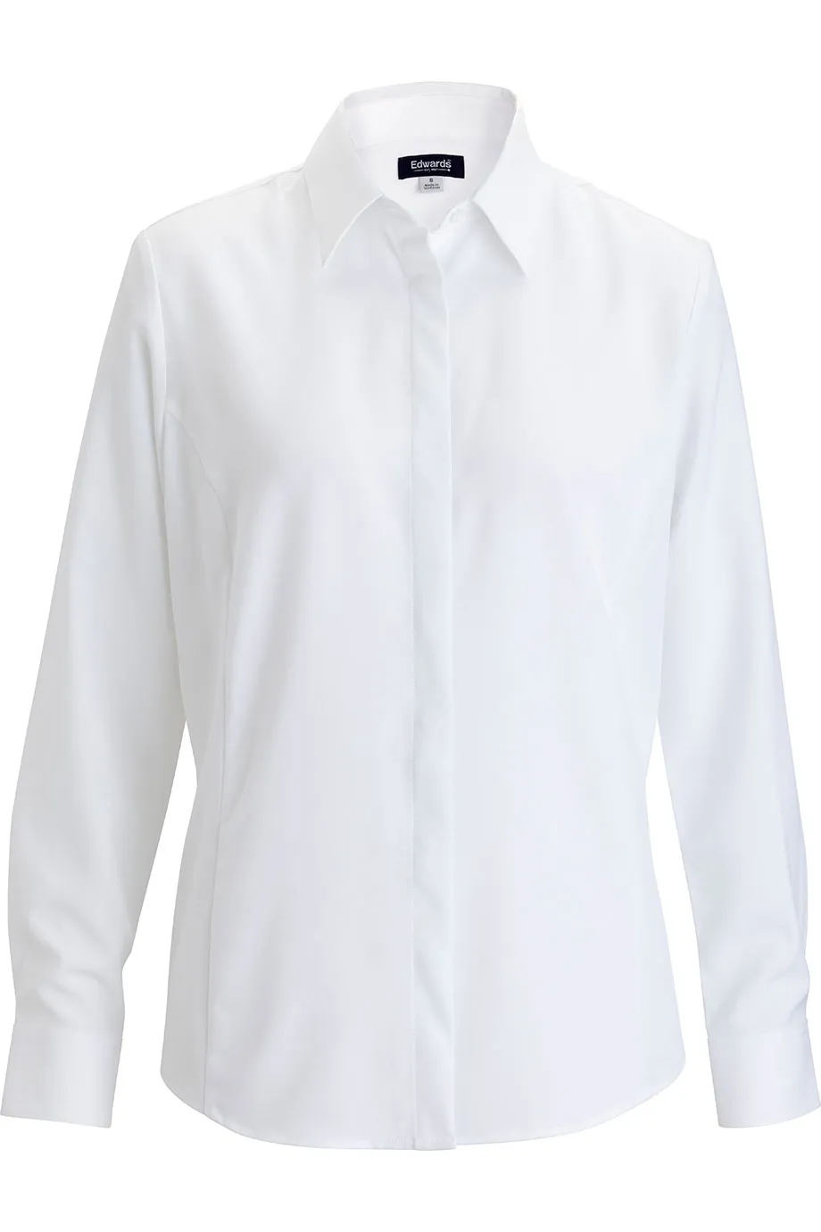 5297 Edwards Garment EDWARDS FLEXBATISTE CAFE LONG SLEEVE LADIES SHIRT