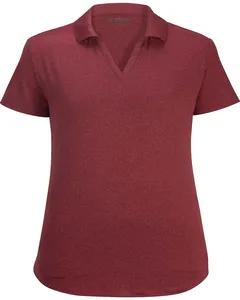 5592 Edwards Garment EDWARDS LADIES POINT GREY HEATHERED POLO