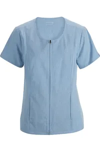 7279 Edwards Garment MELANGE FULL ZIP TUNIC
