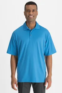 1580 Edwards Men's Performance Flat-Knit Short Sleeve Polo Shirt 1580 Edwards Men's Performance Flat-Knit Short Sleeve Polo Shirt