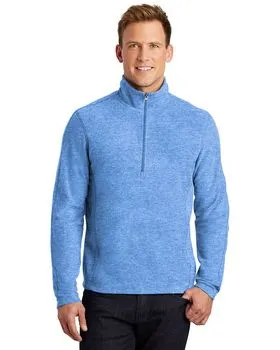 F234 Port Authority Heather Microfleece 1/2-Zip Pullover