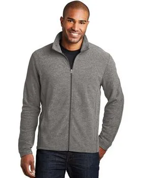 F235 Port Authority Heather Microfleece Full-Zip Jacket