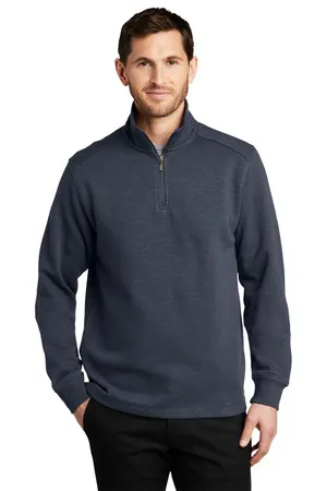 F295 Port Authority Slub Fleece 1/4-Zip Pullover