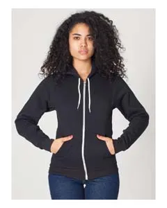 F497 American Apparel Unisex Flex Fleece USA Made Zip Hoodie