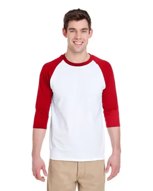 G570 Gildan Adult Heavy Cotton 3/4-Raglan Sleeve T-Shirt
