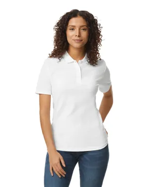 G648L Gildan Ladies Softstyle Double Pique Polo