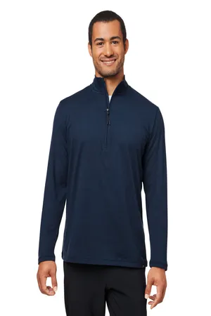 MDP1772 Glyder Mens Marbled Jersey Fairway Quarter-Zip