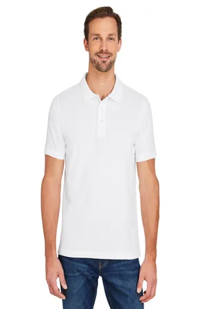 M205 Harriton Mens Valiant Cotton Snag Protect Polo